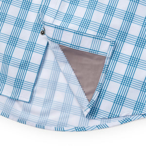 Rio Ultimate Outdoor Blend Short Sleeve - Teal Plaid