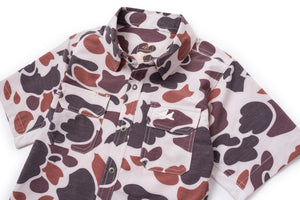 Youth Ultimate Outdoor Blend Short Sleeve - Boone Vintage Camo