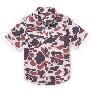 Youth Ultimate Outdoor Blend Short Sleeve - Boone Vintage Camo