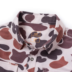 Youth Ultimate Outdoor Blend Short Sleeve - Boone Vintage Camo