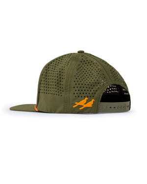 Traditions Patch Perforated Nylon 5 Panel - Green