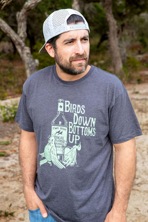 Birds Down Bottoms Up - Grey