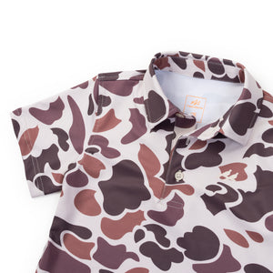 Youth Golf Polo - Boone Vintage Camo
