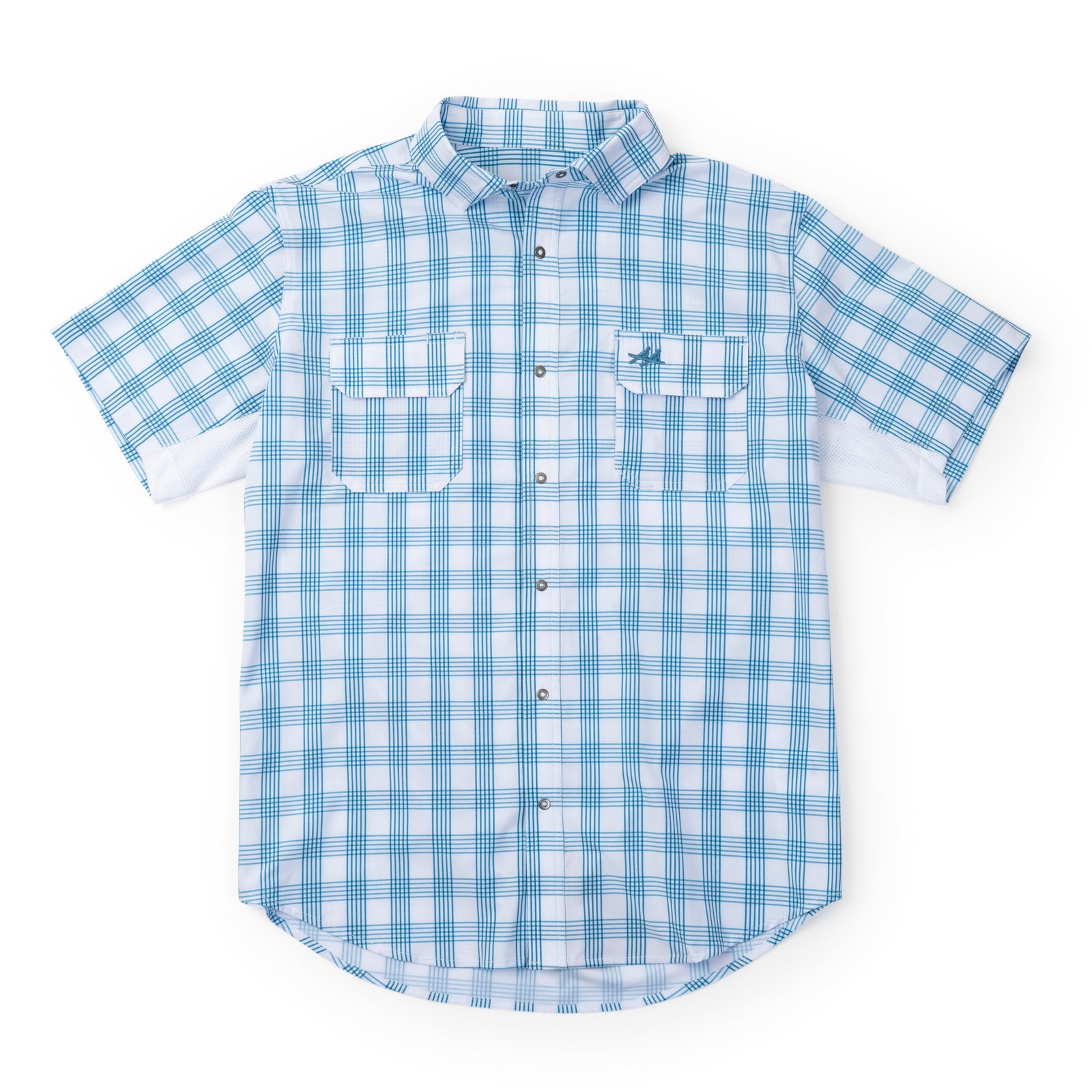 Rio Ultimate Outdoor Blend Short Sleeve - Teal Plaid