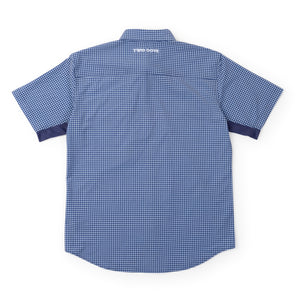 Rio Ultimate Outdoor Blend Short Sleeve -Houndstooth Navy