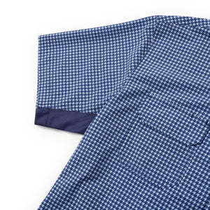 Rio Ultimate Outdoor Blend Short Sleeve -Houndstooth Navy