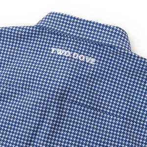 Rio Ultimate Outdoor Blend Short Sleeve -Houndstooth Navy