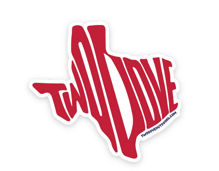 Red Texas Decal