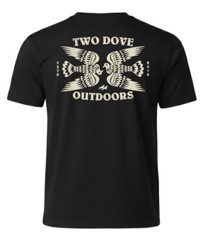 The Laredo Double Dove Tee - Heather Black