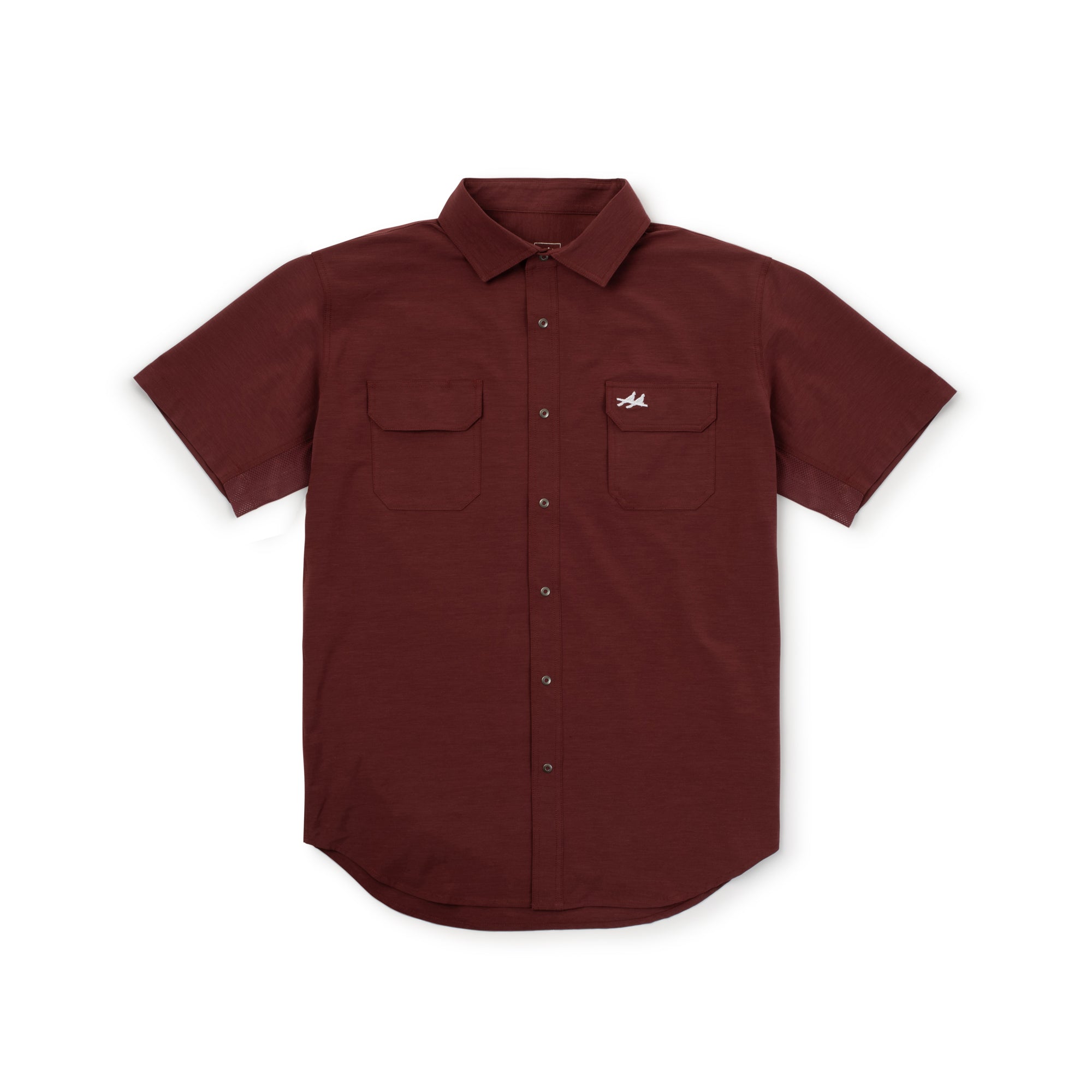 The Rio Ultimate Outdoor Blend Short Sleeve - Maroon M