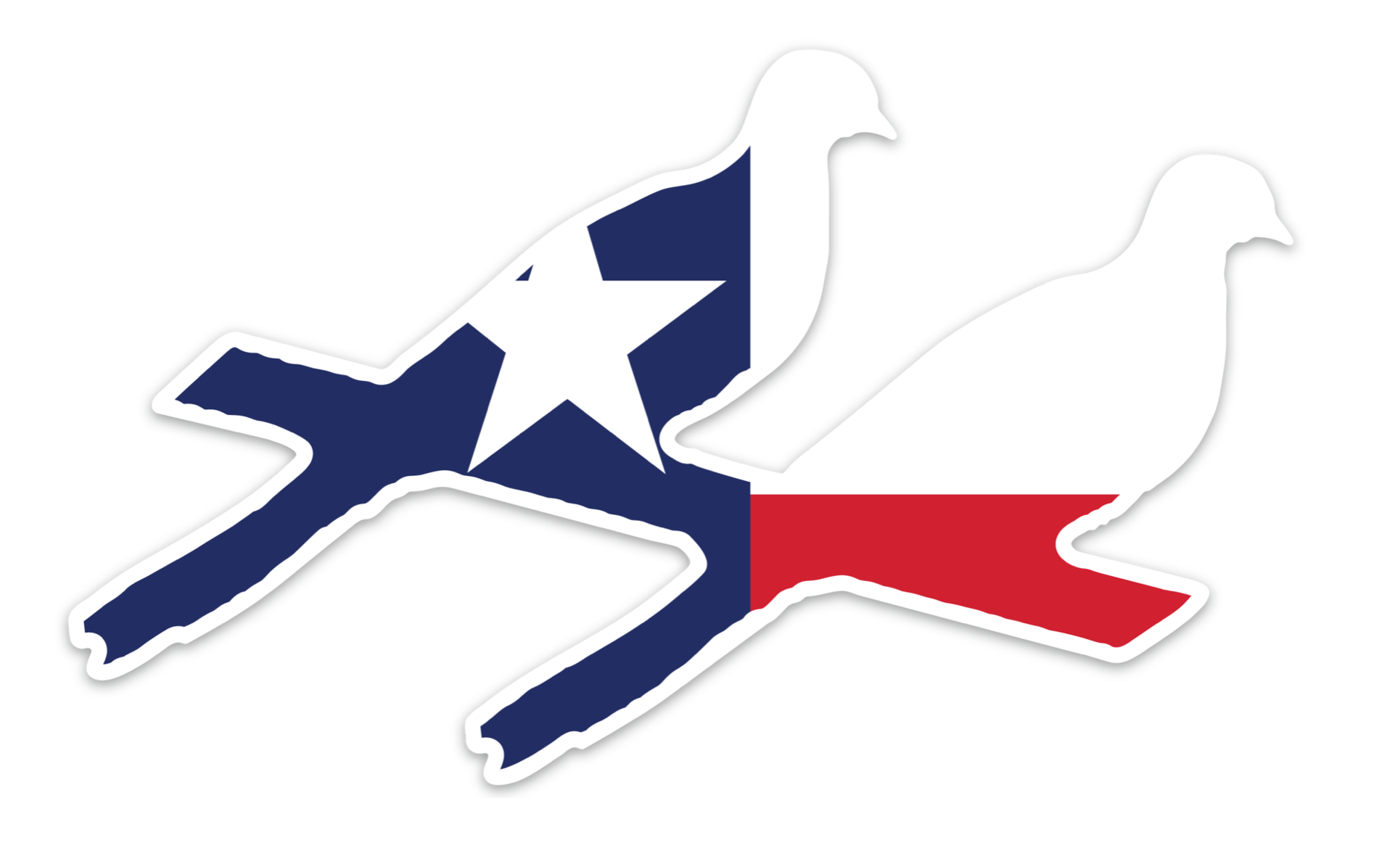 Two Dove Decal - Big Tex