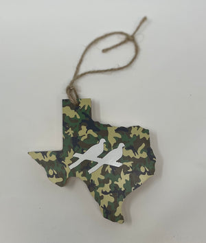 Two Dove Texas Ornament